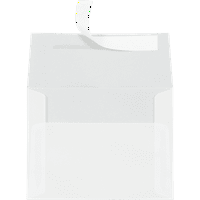 Luxpaper A Peel & Press Покани коверти, 3 4, lb. Clearty Transucter, пакет