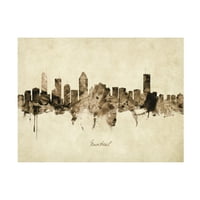 Мајкл Томпсет „Монтреал Канада Скајлин гроздобер“ платно уметност