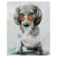 Уметничка галерија за ремек -дело Shady Pups II кучиња во очила за сонце од студиски уметности платно уметност принт 22 28