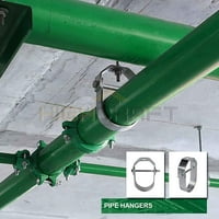 Highcraft in. Clevis Hanger за вертикална поддршка од цевки во лесна должност електро галванизиран челик