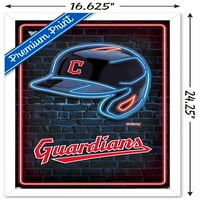 Кливленд Гардијан - Неонски Шлем Ѕид Постер, 14.725 22.375 Врамени