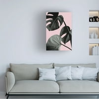 Студио III 'Monstera Pink No 04' Canvas Art