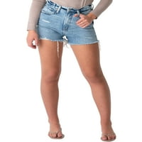 Co. Silver Silver Jeans Co. Women'sенски многу пожелни шорцеви со висок пораст, големини на половината 24-36