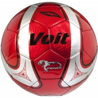 Voit големина Фени фудбалска топка, дефленирана, црвена и сребрена