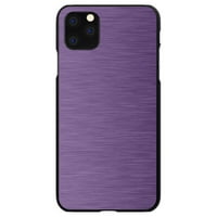 Различен Случај за iPhone Pro - Прилагодено Ултра Тенок Тенок Тврд Црн Пластичен Капак-Виолетова Слика Од Нерѓосувачки Челик