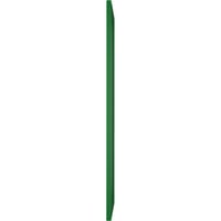 Ekena Millwork 15 W 50 H TRUE FIT PVC SINGE PALLEY HERRINGBONE модерен стил фиксни ролетни за монтирање, виридијански зеленило
