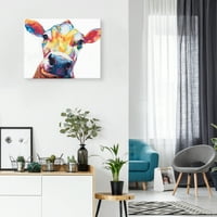Смешковци крава бела боја од Вилоубрук ликовна уметност платно уметност печатење