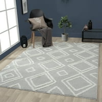 Обединети ткајачи на Америка Квинсленд Геометриски рачно изработен килим, 2 '3'