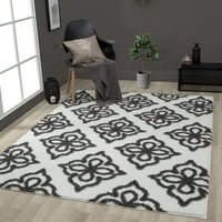 Обединети ткајачи на Америка Квинсленд Геометриски рачно изработен килим, 7,83 '10,5'