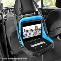 Gear In Car Portable DVD Player Laptop Display Case со монтирање на потпирачот за глава и џебови за додатоци