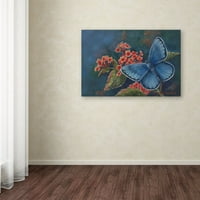 Трговска марка ликовна уметност „Сина пеперутка“ платно уметност од Ванда Мам