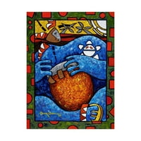 Трговска марка ликовна уметност „Сината тапанарка“ платно уметност од Оскар Ортиз