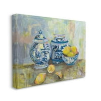 Lemons Lemons и керамика жолто сино класично сликарство wallидна уметност од etteанет Вертентес, 30 40