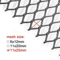 Уникатни поволни цени Универзална црна алуминиумска легура хексагона решетка мрежа мрежа за автомобил