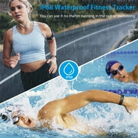 Fitness Tracker HR, Fitness Tracker со монитор на крвен притисок, паметен фитнес опсег со шалтер, калориски бројач, уред за