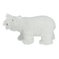 17 Зимска убавина бела стоечка поларна мечка Божиќна фигура