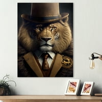 DesignArt Mafia Lion II Canvas Wallидна уметност