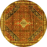 Ахгли Компанија Затворен Круг Персиски Жолт Традиционален Простор Килими, 6 ' Круг