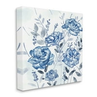 Студената индустрија сина роза градина Апстрактна тулелна флорали платна wallидна уметност, 20, дизајн од ziwei li