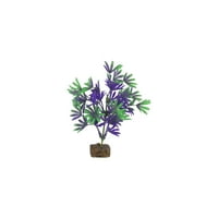 Декор За Аквариум На Растенијата глофиш, Виолетова И Зелена Средина, Флуоресцентна Под Сина ЛЕД Светлина