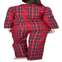 Blisенски и женски плус плус спиење со долги ракави пижами сет