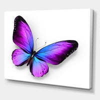 ДизајнАрт „Сина и виолетова пеперутка“ модерно печатење на wallидови од платно