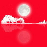 Природна Гитара Ноќни Жени Црвена Хедер Графички Тркачки Резервоар Топ-Дизајн Од Луѓе Л