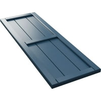 Ekena Millwork 1 8 W 26 H TRUE FIT PVC, три табли врамени одбор-N-Batten Sulters, Sojourn Blue