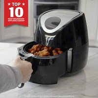 Magic Chef® 3. Квартен дигитален воздух за пржење, здраво готвење, безбедна корпа за машина за миење садови со бесплатна книга