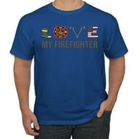 Диви Боби, Сакам Мојот Пожарникар Прв Одговор Херој Подарок, Американска Американска Гордост, Мажи Графичка Маичка, Кралска,