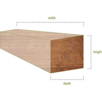 Ekena Millwork 8 H 10 D 48 W Rough Sawn Fau Wood Camply Mantel, на возраст од кедар