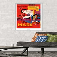 - Марс Патување Постер Ѕид Постер, 22.375 34 Врамени