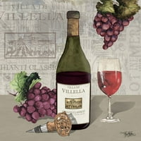 Вино И Грозје IV Печатење На Постер Од Мери Бет Бејкер