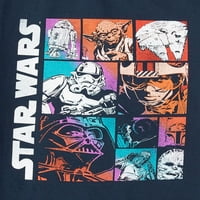 Војна на Starвездите SW Charicer Grid Краток ракав лиценцирана маица