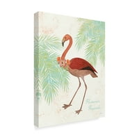 Трговска марка ликовна уметност „Фламинго тропски II“ платно уметност од Сју Шлабах