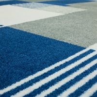 Мохавк Дома Алијанса за внатрешна геометриска акцент килим, кралски, 2 '6 3' 10