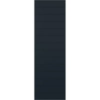 Ekena Millwork 18 W 59 H TRUE FIT PVC HORIONTAL SLAT модерен стил фиксни ролетни за монтирање, без starвездени ноќни сини