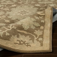 Уметнички ткајачи Гилгамеш Таупе Традиционален килим на квадратни подрачја