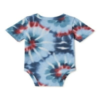 Garanimals Baby Boys Little Dude Tie Dye Print Bodysuit, 0 3M-24M