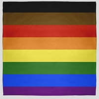Едноставно Дејзи геј со знаме на гордоста, фрли ќебе, повеќебојно, мало фрлање