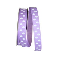 Хартија grosgrain polka dot Сите прилика светло орхидеја полиестерска лента, 1800 0,62