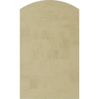 Ekena Millwork 12 W 45 H Timberthane Hand Hewn Arch Top Fau Wood Нефункционален гејбл вентил, подготвен тен