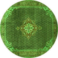 Ахгли Компанија Внатрешен Правоаголник Персиски Зелени Килими Од Традиционална Област, 6'9'
