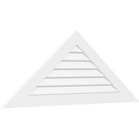 72 W 18 H Триаголник Површински монтирање ПВЦ Гејбл Вентилак: Нефункционален, W 3-1 2 W 1 P Стандардна рамка