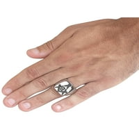 Крајбрежен накит полиран масонски сигнал прстен од не'рѓосувачки челик