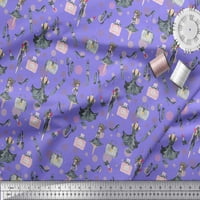 Соимои Виолетова Вискоза Ткаенина Жени И Додатоци Мода Печатење Ткаенина Од Дворот Широк