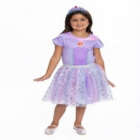 Девојки за принцезата Дизни Малата фустан од сирена, со големина 4-16