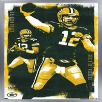 Green Bay Packers - Aaron Rodgers Wall Poster, 14.725 22.375 Рамка