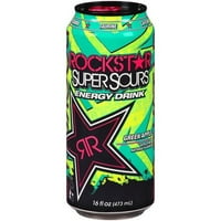 Rockstar Super Sours Green Apple Energy Drink, fl. Оз