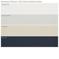 Колекција за сопствени изрази, безжична просторија затемнувачка сенка на ролери, светло сива, 1 4 ширина 72 Должина